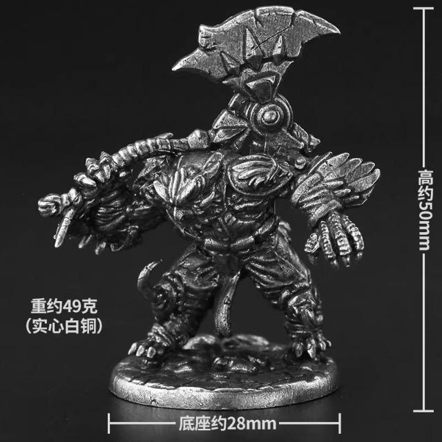 Handmade White Copper Night Owl Troop Miniatures, Fantasy Owl Soldier Figurines, Tabletop RPG Game Pieces, Gift for Men