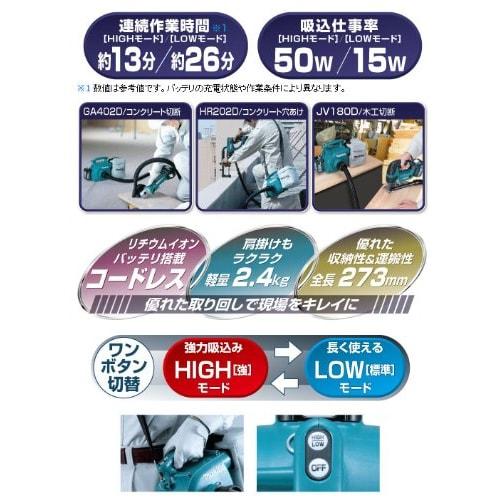 Makita VC350DZ Rechargeable Small Dust Collector 18V (Body Only/Battery and Charger Sold Separately)