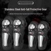 All-Season Motorcycle Dirt Bike Gear Set - Includes Knee & Elbow Pads, Stainless Steel Rider Protection, Anti-Fall Off-Road Equipment