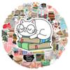 50PCS Diary Book Reading Stickers Aesthetic DIY Scrapbook Notebook Phone Laptop Guitar Luggage Graffiti Sticker Toy