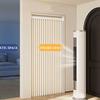 Elegant Bohemian Style Rodless Folding Door Curtain with Stripes  Magnetic Partition for Living Room, Bedroom, Kitchen  Versatile Home Decor