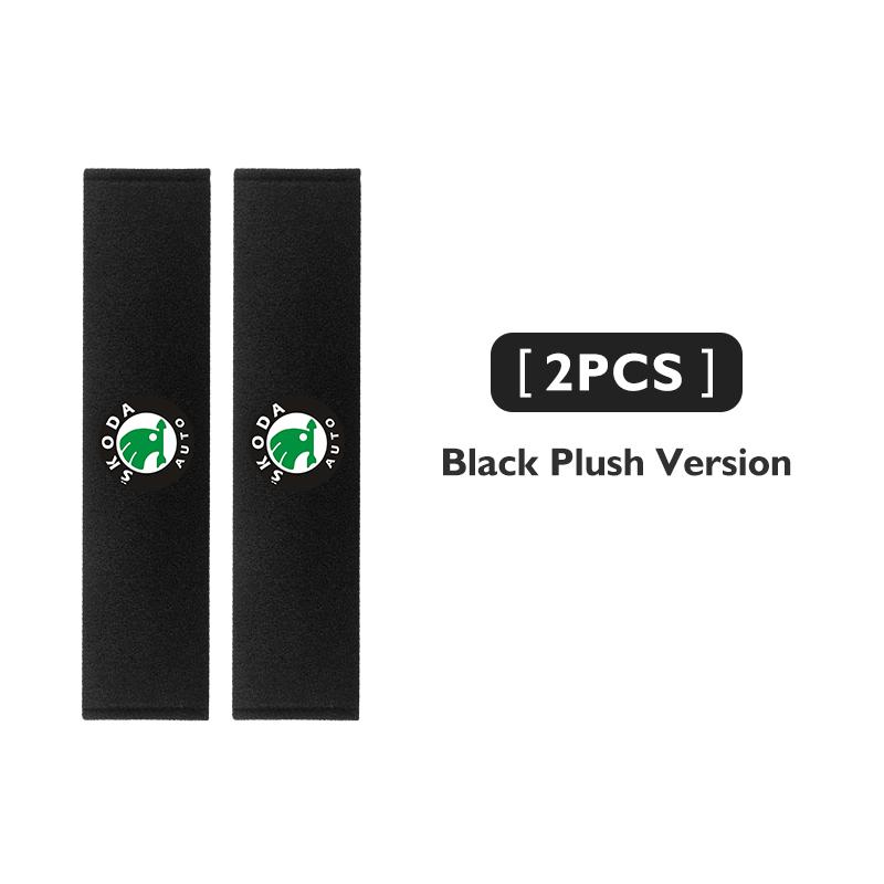 PTHT3 Car Interior Belt Cover Safety Belt Shoulder Protector Mats Auto Accessories For Skoda Kamiq MK3 Roomster Rapid Kodiaq Karoq