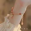 New Niche Design Girlfriend National Style Gold Silk Bell Pendant Girlfriend Bracelet Bracelet Female