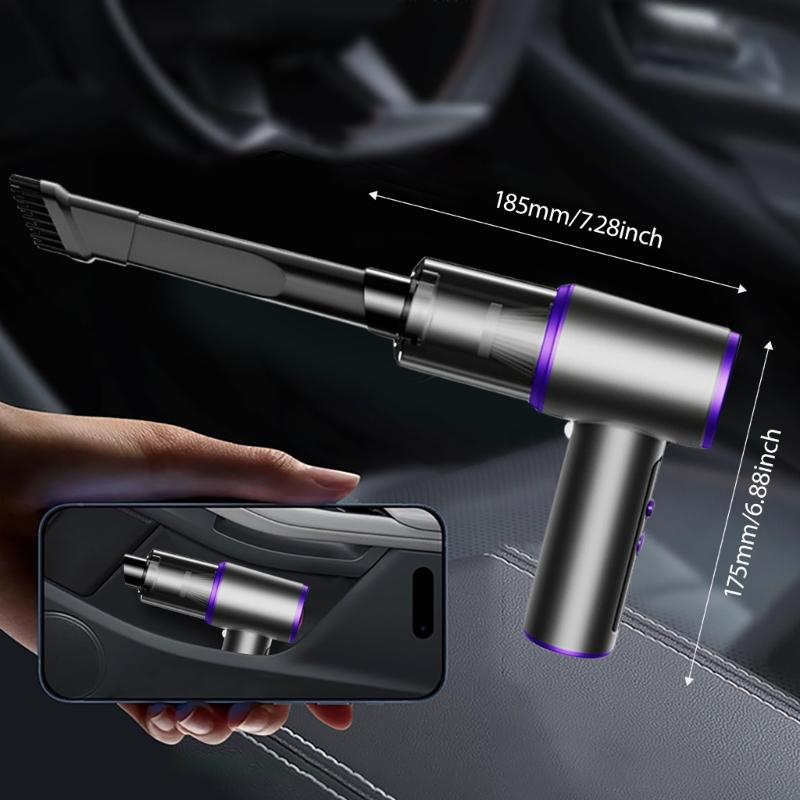 Upgrades 2 in 1 Blower And Vacuum Cleaner with 75000RPM Motor 12000PA Suction HEPA Filter System LED Light for Car Home