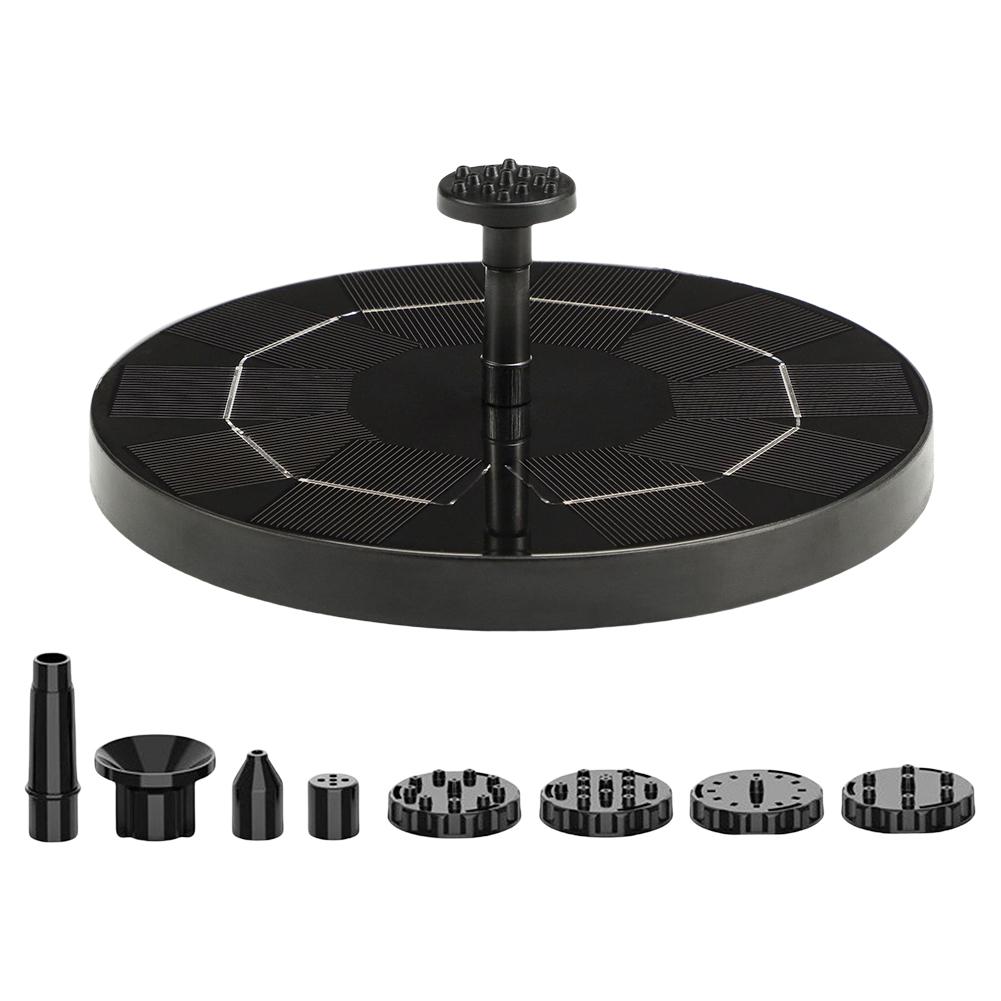 Solar Fountain with 8 Nozzles Floating Solar Fountain Floating Water Fountain Pump for Outdoor Garden Pond Pool