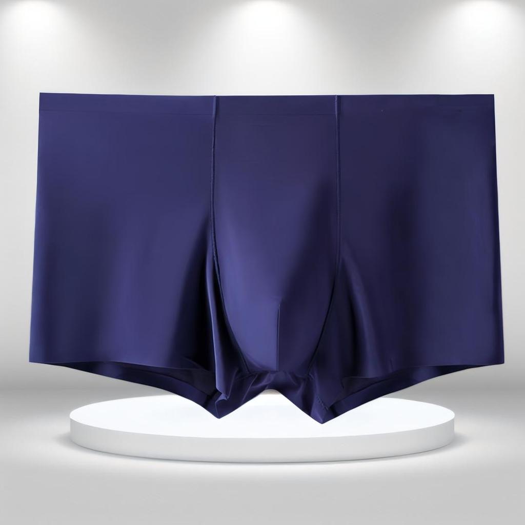 Men's Seamless Ice Silk Boxer Briefs - Summer Youth Collection