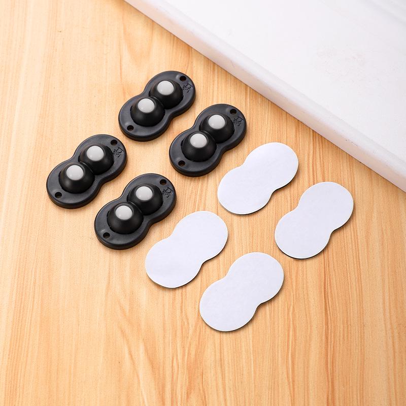 Adhesive Roller Wheels for Trash Can, No-Drill, 4-Pack Universal Base Accessory