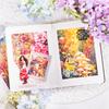 5 Pcs INS Bronzing Flowers Plant Background Stickers Decorative Diary Album Scrapbooking Material