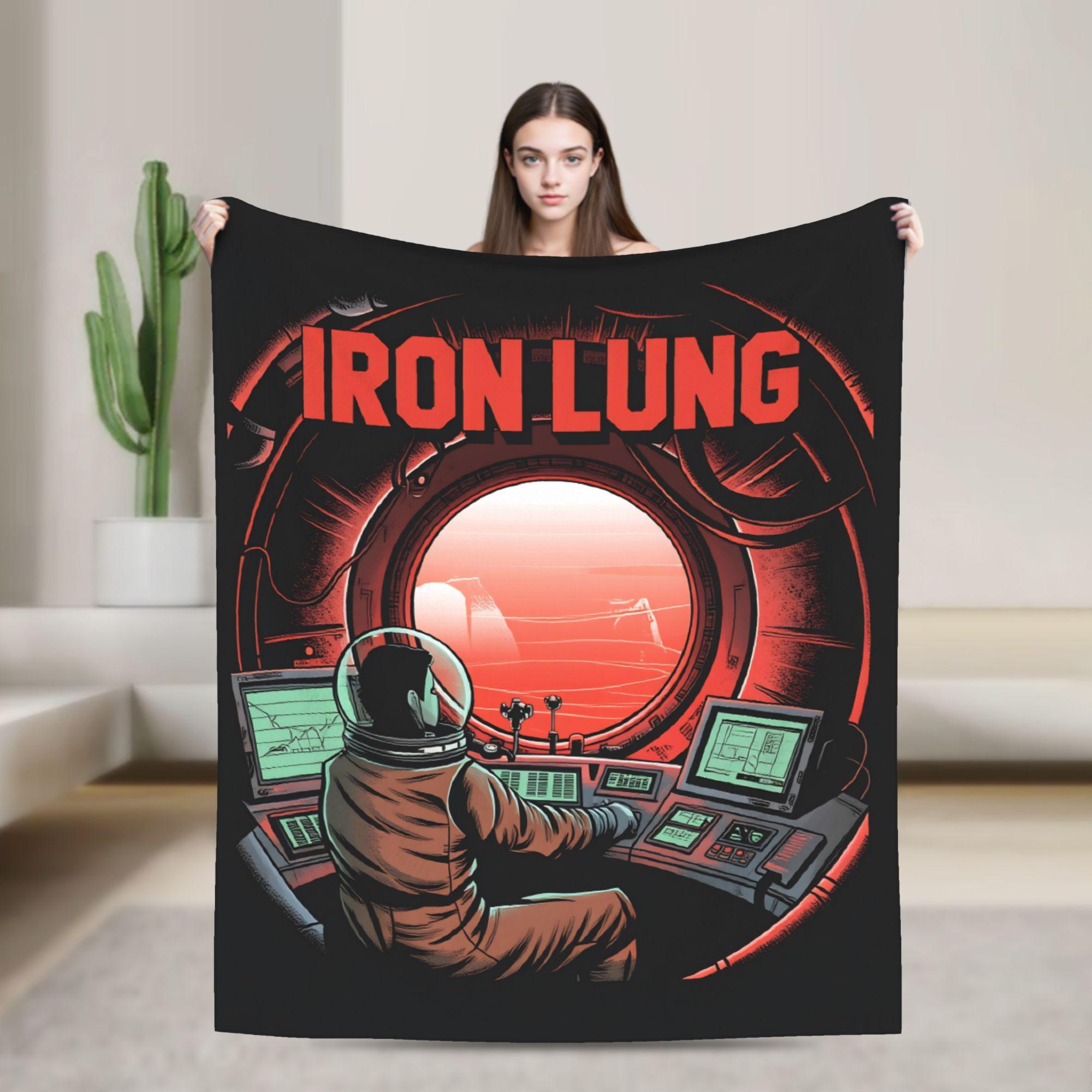 

Soft Warm BlanketKids Picnic Horror Game Iron Lung Throw Blanket Flannel Bedspread For Living Room Novelty Sofa Bed Cover 100x150cm