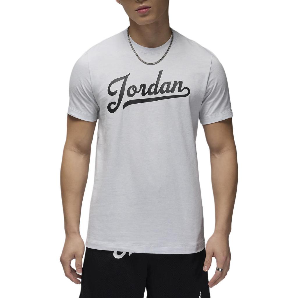 Jordan Flight Mvp Weiches Baumwoll-T-Shirt mit Rundhalsausschnitt und kurzen Ärmeln für Herren Oberteile Reines Platin Schwarz FN5959-044