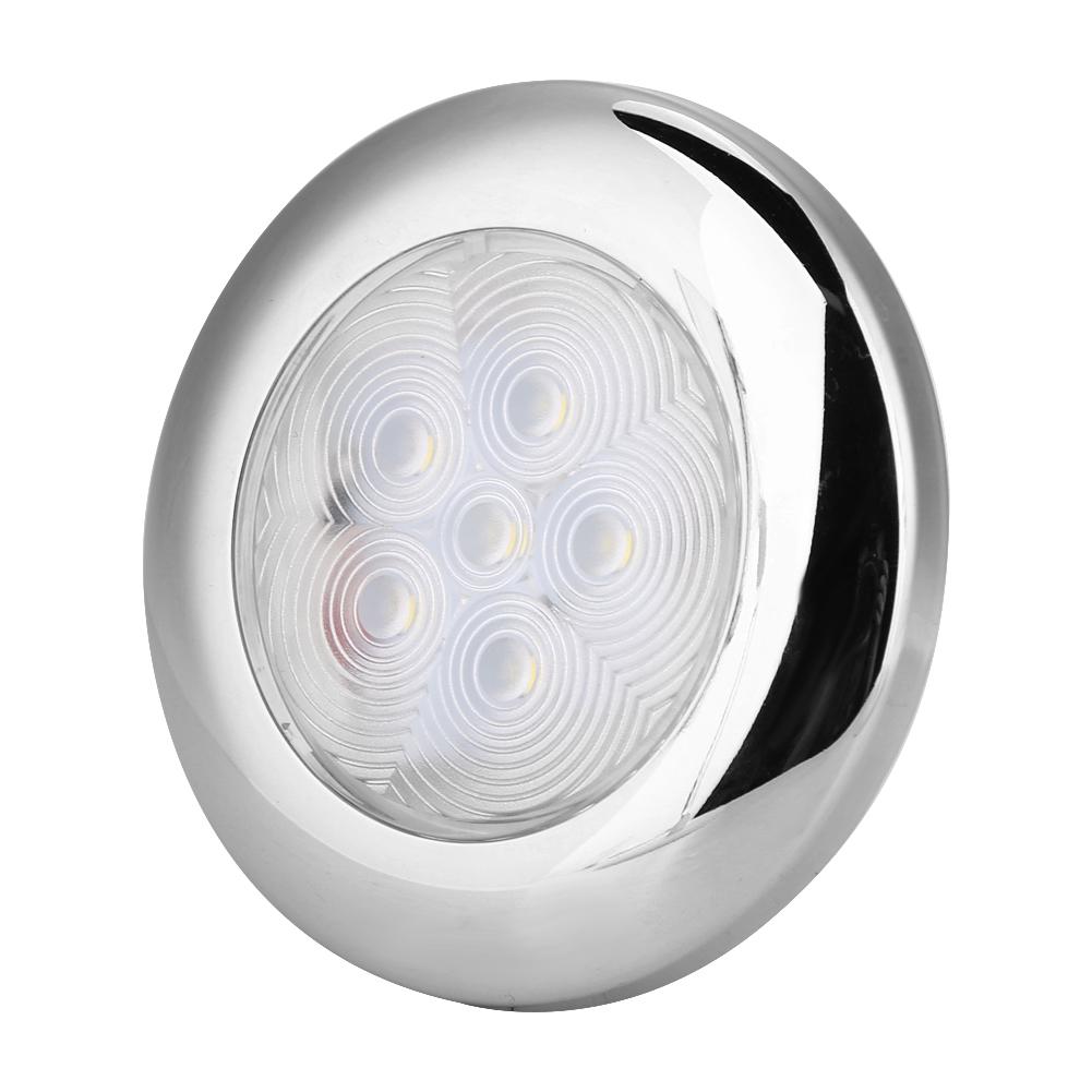 

For Marine Boat Yacht 6 LED Light Dome light Lamp 12V DC Stainless Steel White