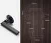 Modern Heavy Duty  Privacy  Round Lever Door Handle Aluminum Alloy for Bedroom Wooden Doors Apartment Use