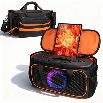 Stoßfeste tragbare Lautsprecher-Tragetasche mit Schultergurt, kompatibel für JBL PartyBox On The Go 2 Lautsprecher