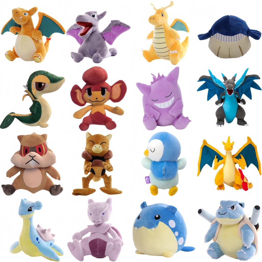 Pikachu Snivy Pansear Abra Patrat Peluche Shiny Charizard XY Stuffed Plush Toy Genger Blastoise Dragonite Aerodactyl Stuff Doll