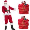 Unisex-Adults Merry Christmas Santa Sack Costume Velour Santa Bag