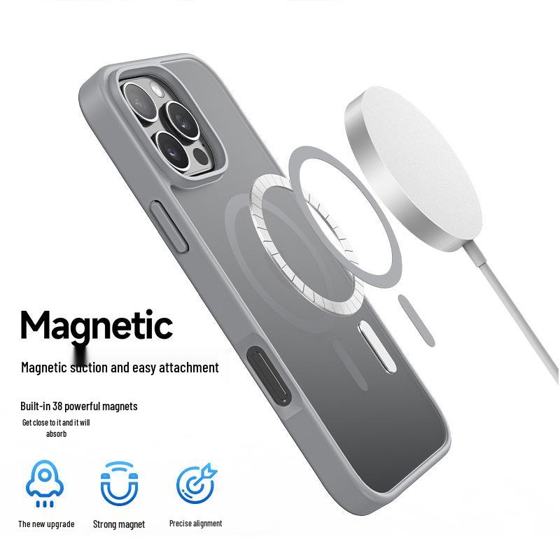 Applicable Magnetic Skin-Feel Protective Case for Apple iPhone 16e - Frosted Back Cover.