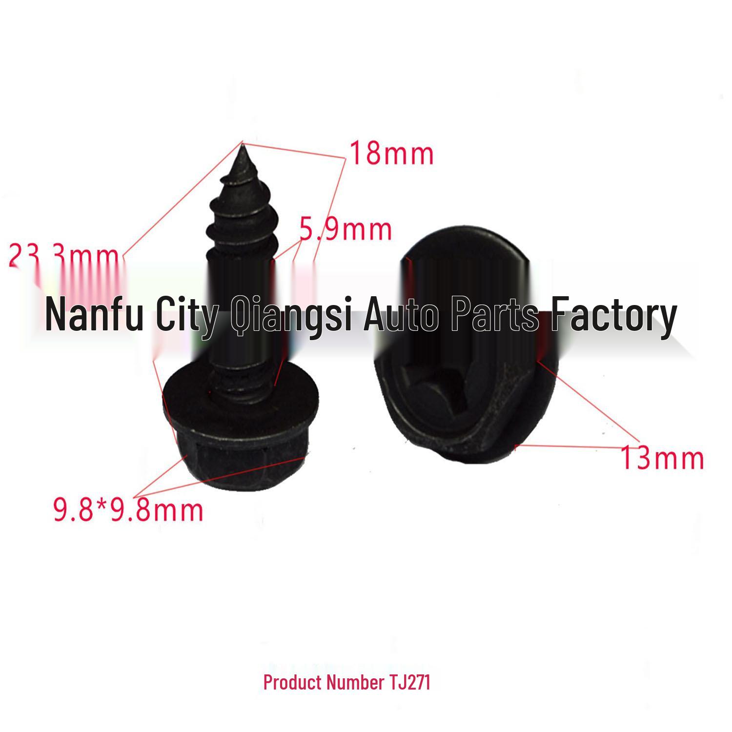 

Universal Metal Self-Tapping Screw Clips for Ford Interior Trim Installation 10000 units