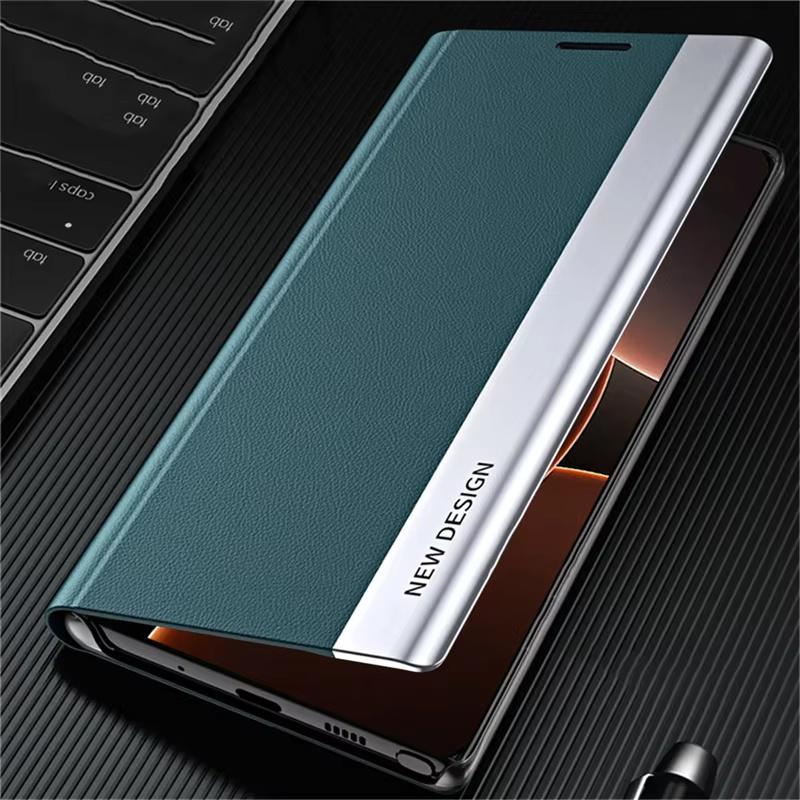Luxury Flip Phone Case For iPhone 17 Pro 17 Air 16 16e 15 14 Plus 13 12 Mini 11 Pro Max Shockproof Leather Hard Book Cover Funda rosso