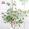French Round Eucalyptus & Apple Leaf Simulated Plant for Wedding & Home Decor
