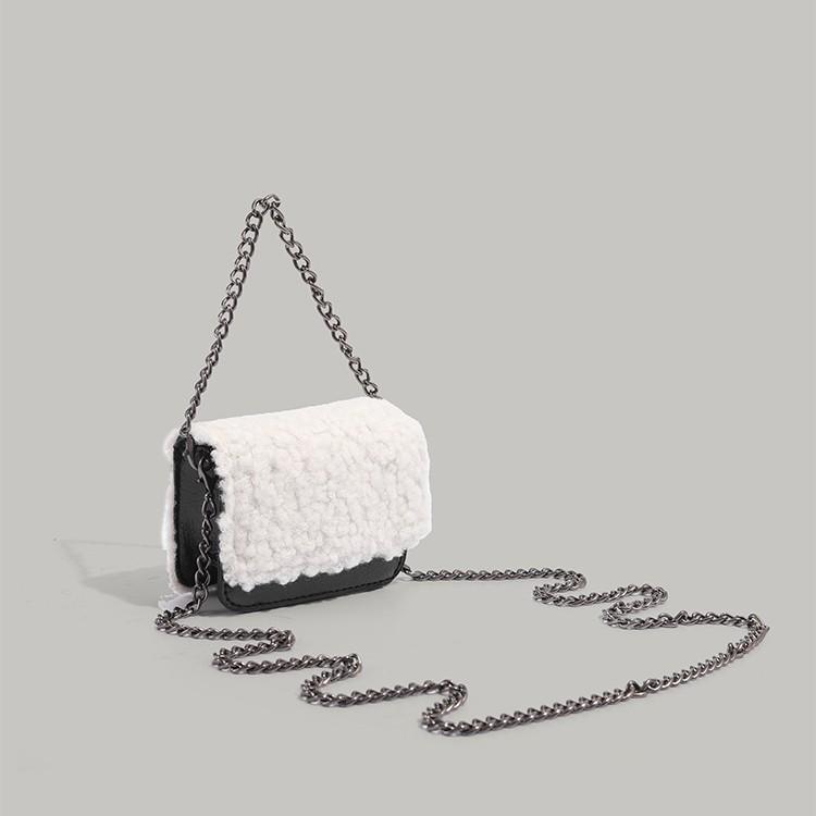 Lamb Wool Autumn/Winter Bags Female 2024 New Large Capacity Totes Shoulder Bag Fashion Wild Chain Stray Bag