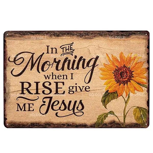 SQDGLZGarden Rules Metal Sign Vintage Metal Plaque Plates Decor For Pub Bar Home Wall Decor Tin Signs Flower Poster Gift