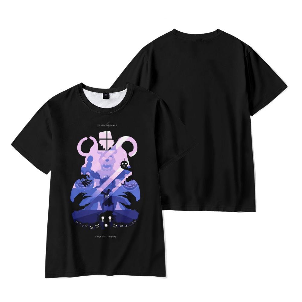 10 Colors Summer 2025 Five Nights At Freddy's Adult Tops Women Men's Round Neck Short Sleeved Lightweight Sports Jersey T-Shirt