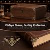 100pcs Antique Brass  White Gold Retro Box Edge Guard Metal Book Album Corner Trim  Table Edge