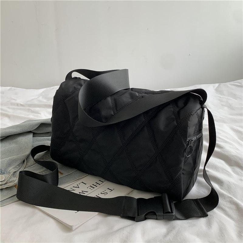 Trendy Black Women s Shoulder Bag With Chic Quilted Design For Everyday Fashion