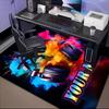 1PC Custom Name Music Vibrant Colors Headphones Theme Floor Mat Ideal for Living Room, Game Rooms, Office, Bedroom,Floor Mat Playful Design