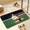 D-Declan R-Rice Football Short Plush Rug Carpet mat Machine Washable Soft Comfortable Anti‑Slip Floor Mat Home Decor