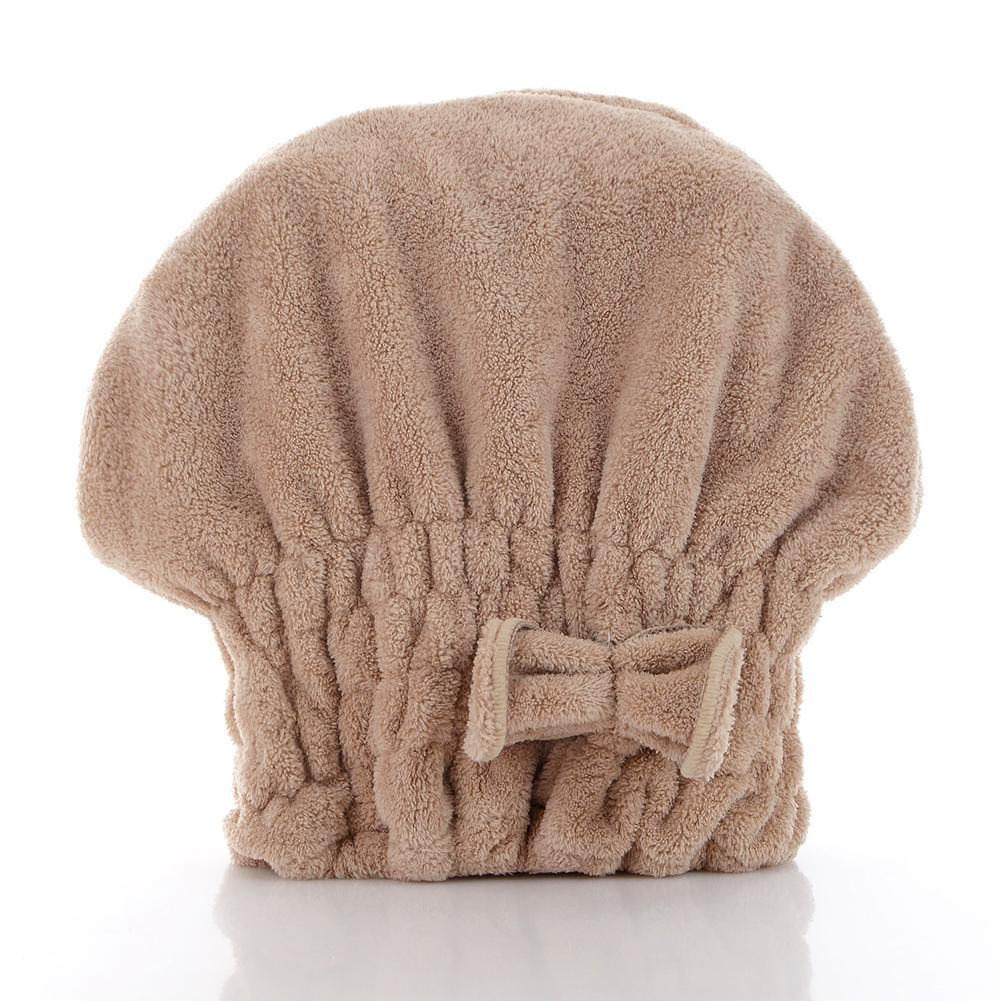 1Piece Microfiber Hair Drying Towels Head Wrap With Bow-Knot Shower Cap Hair Turban Hairwrap Bath Cap For Curly Long Wet Hair Present