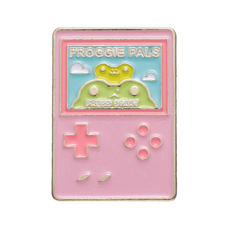 

Whimsical Animal Frog Badge Colorful Cartoon Brooch Fashionable Alloy Pin For Occasions All XZ8426