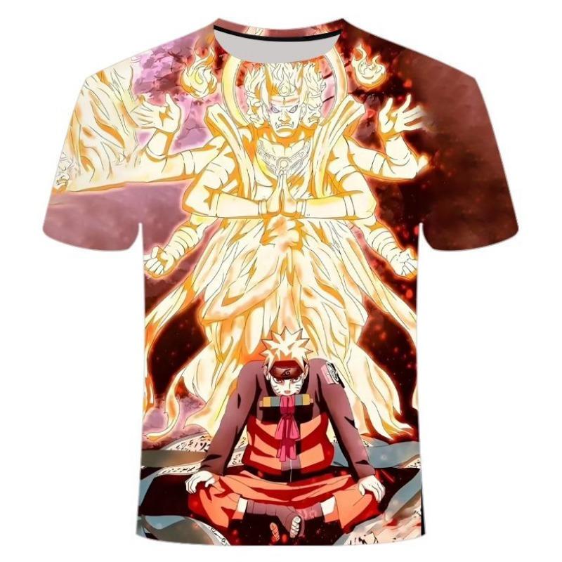 The 2026 Summer Bestsellers of The Naruto Pattern Series 3D Printed Trendy and Personalized Round-neck 110