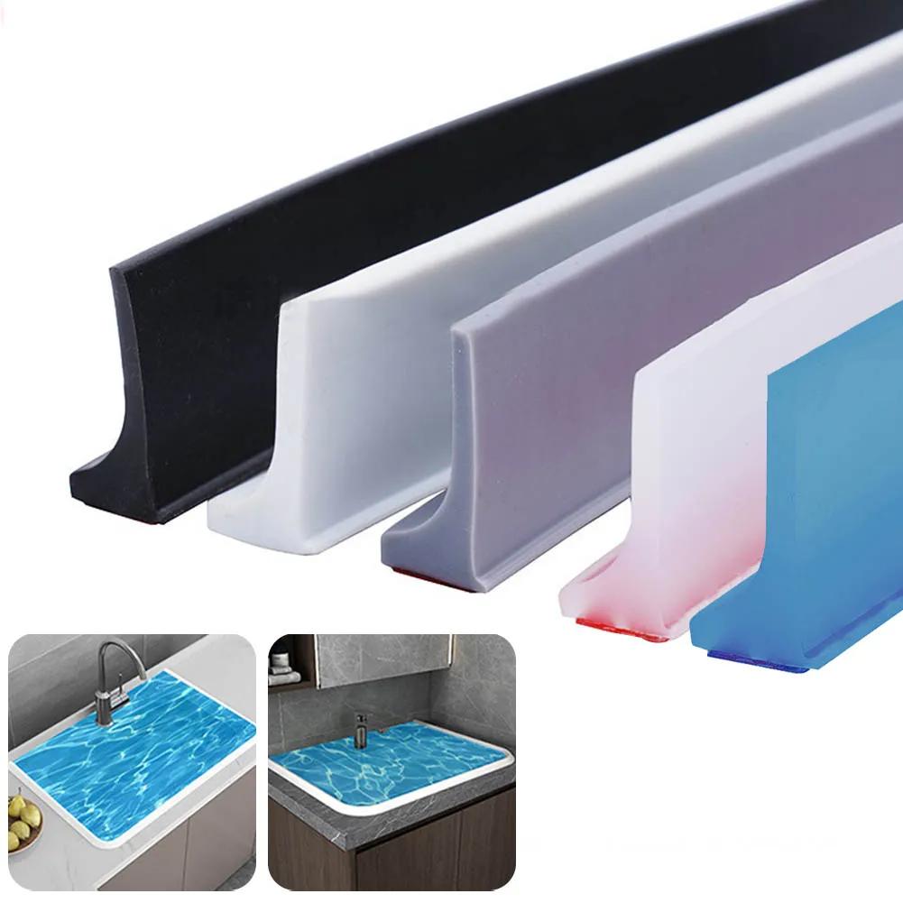 Barriera Doccia Fermacqua Striscia Impermeabile per Bagno Striscia di Ritenzione dell'Acqua Pieghevole Striscia Sigillante Sottoporta