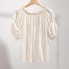 Women's Off-Shoulder Ruffled Chiffon Blouse