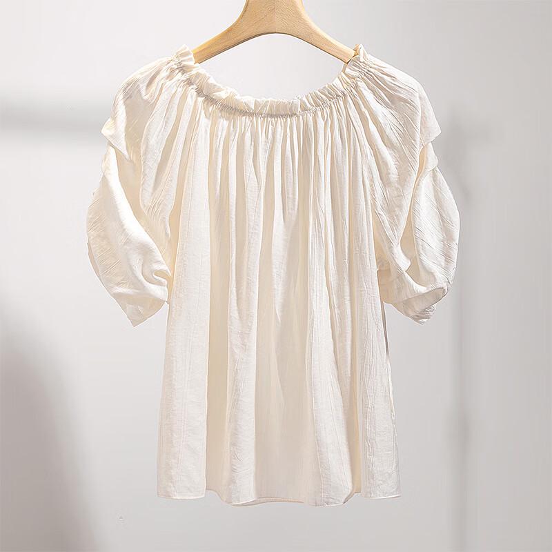 Women's Off-Shoulder Ruffled Chiffon Blouse