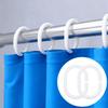 24 PCS White Plastic Shower Curtain Rings, C-Shaped Ring Hooks for Bathroom, Tub, and Window Rods Curta Hanger