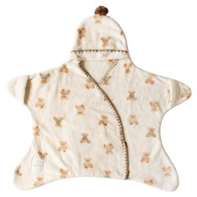 Mokumoff Swaddle Animal Baby Medium Sleeper, Wearable, Print, & Kids, 622-574239, Ivory, (4-10 Months)