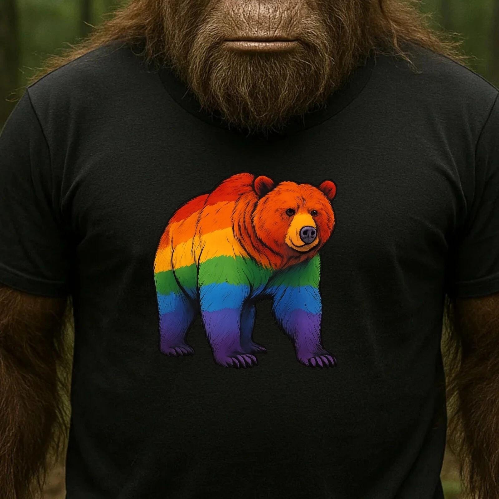 T-Shirt Herren Stolzer Grizzlybär Motiv Baumwolle Größe S bis 5XL XXXL