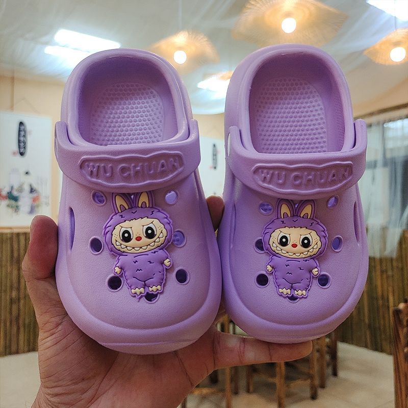 

Cute Labubu EVA Slippers for Boys and Girls, Children s Anti-slip Soft-soled Slippers 24-25