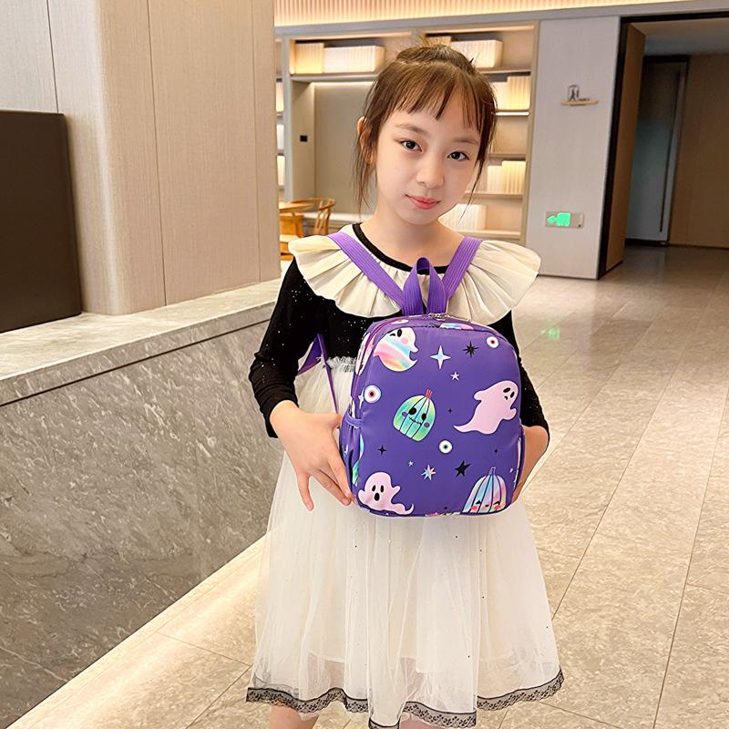 Kindergarten Small And Medium Class Baby Schoolbag Cartoon Cute Pony Boys And Girls Backpack Foreign Style Printing Children'S Backpack