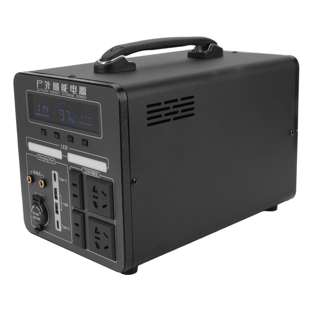 Solar Generator 120000mah Black 480Wh and 600W Energy Storage Power Station for Self Driving Tour