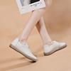 Lace-up Flat-soled White Single Shoes, Breathable Soft Soles, Not Tired Feet 2026 Casual Women