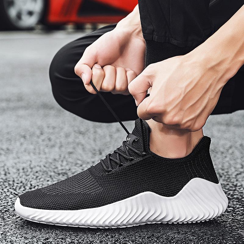 Zapatillas negras para hombre Zapatillas de running transpirables con  cordones Con cordones Casual Trainers de gran tamaño comprar a buen precio  — entrega gratuita, reseñas reales con fotos — Joom