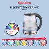 Czajnik elektryczny z regulacją temperatury szklany 1.8L KLAUSBERG KB-7887