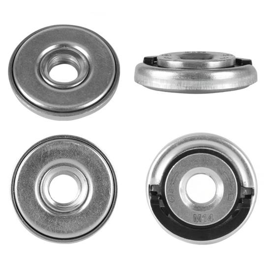 Angle Grinder Flange Nut M14 Thread Angle Grinding Tool Flange Nut Quick Clamping Nut Locking Plate Chuck Flange Nut for Angle Grinder Replacement