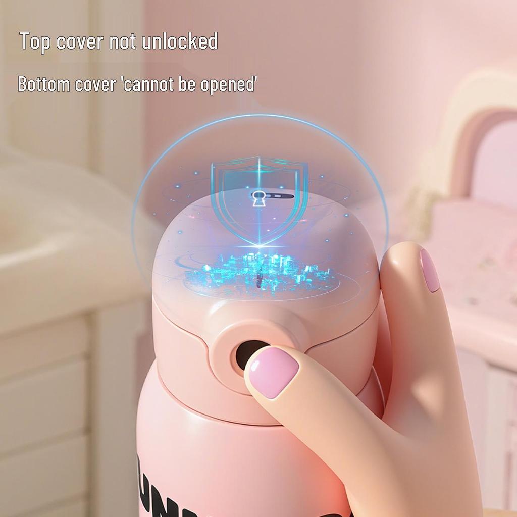 Kinder Isolierte Edelstahl Wasserflasche mit Fingerabdruckschloss