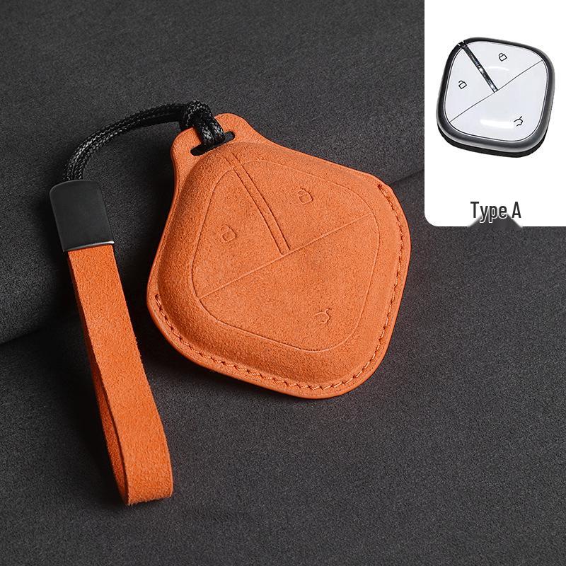 Wuling Hongguang MiniEV Key Cover for Bingo, Hongguang S/S3, Jiachen, Xingchi, Macaron Orange 3D