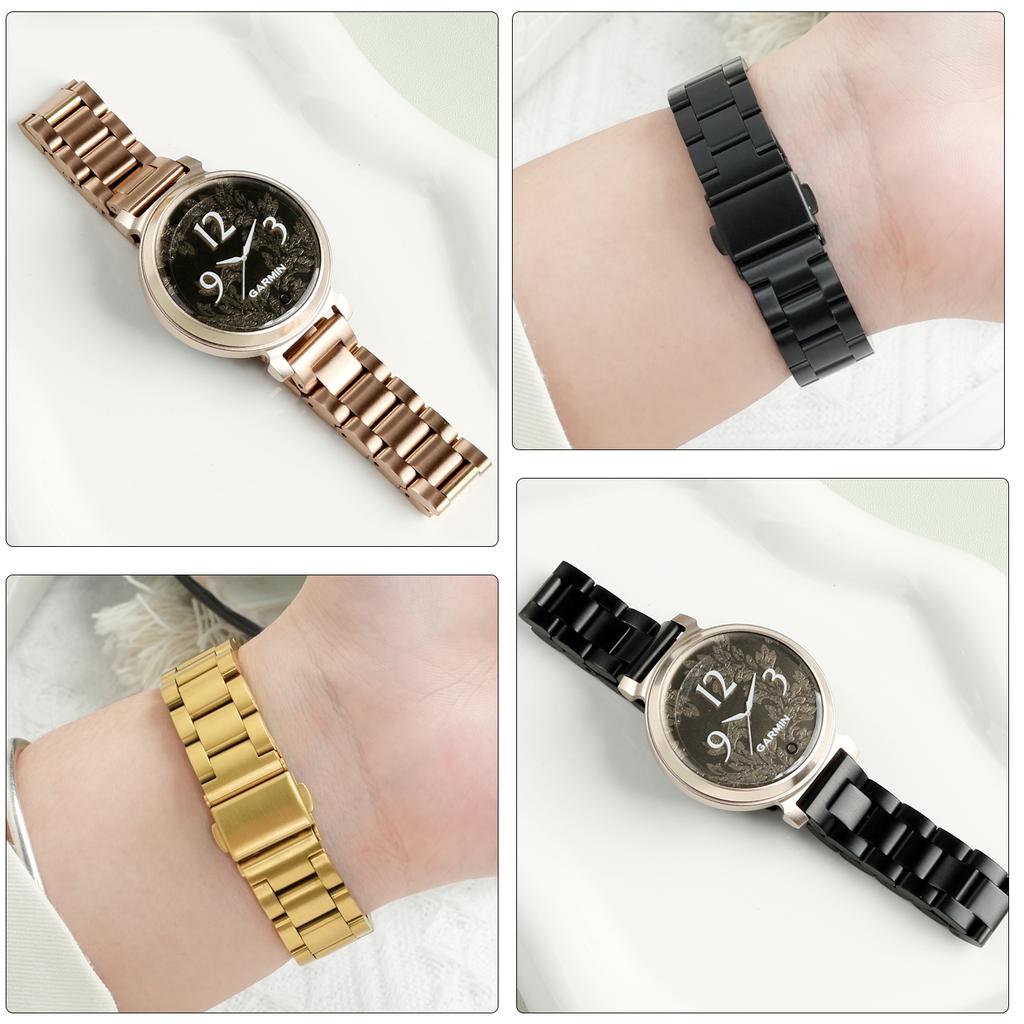 14mm Stainless Steel Strap For Garmin GARMIN Lily2 Watchband Women's Watch Metal Bracelet Lily 2 Girls Smart Sport Wristband