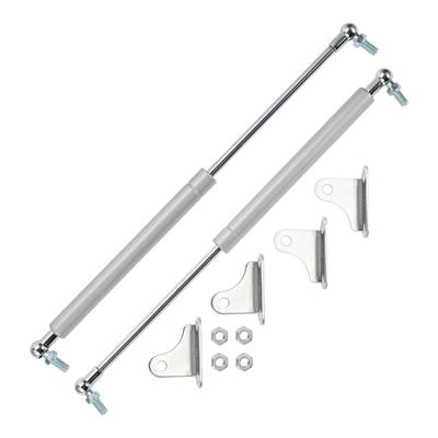 Motoforti Universal Din Car Lid Lift Support Strut Gas Springs 15"/380mm 30lb/135N/13.5kg Silver Tone, 2 Pieces
